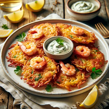 tortitas de camarones